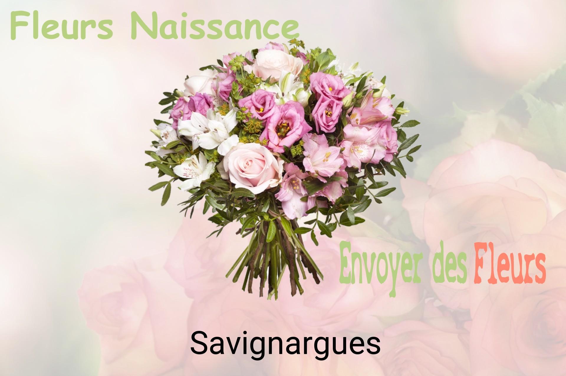 Bouquet de fleurs de naissance livré à Savignargues